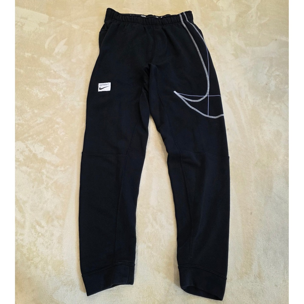 Nike Men Size S Dri-Fit Fleece Tapered Running Pants Black DQ6614-010 Sweatpants
